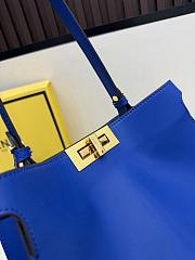 Fendi Peekaboo Blue Bag 29x22x11cm - 2