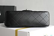 Chanel Mini Flap Bag Black Lambskin Silver 20cm - 2