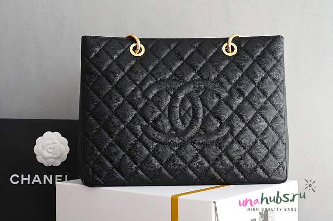 Chanel Black Caviar Tote - 34*24*12cm - 1