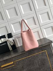 Chanel Shopping Tote Pink Caviar 32x17.5x13cm - 4