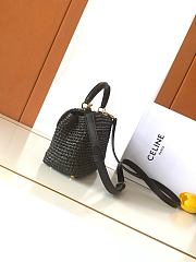 Celine Teen Nino Bag Raffia and calfskin 20.5x13x8cm - 4