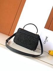 Celine Teen Nino Bag Raffia and calfskin 20.5x13x8cm - 2
