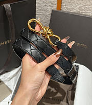 Bottega Veneta Belt Black 2cm - 3
