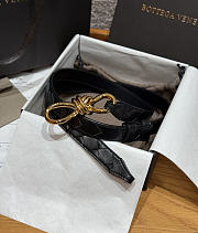 Bottega Veneta Belt Black 2cm - 2