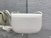Dior Medium Médaillon Flap Bag White Calfskin 23x16x6.5cm - 2