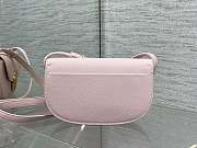 Dior Medium Médaillon Flap Bag Pink Calfskin 23x16x6.5cm - 5