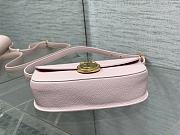 Dior Medium Médaillon Flap Bag Pink Calfskin 23x16x6.5cm - 4
