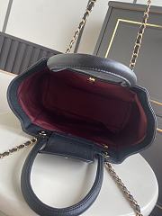 Chanel Shopping Bag Caviar Gold Black 39x26x15cm - 5
