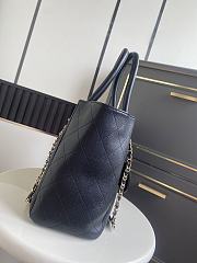 Chanel Shopping Bag Caviar Gold Black 39x26x15cm - 4