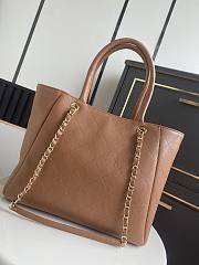 Chanel Shopping Bag Caviar Gold Brown 39x26x15cm - 4