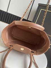 Chanel Shopping Bag Caviar Gold Brown 39x26x15cm - 3
