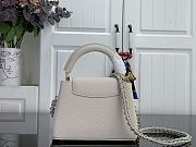 Louis Vuitton Mini Capucines White Blue 21x14x8cm - 4