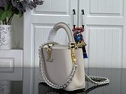 Louis Vuitton Mini Capucines White Blue 21x14x8cm - 2