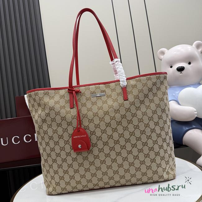 Gucci Tribeca large tote bag Sand and dark brown 38x29.5x13cm - 1