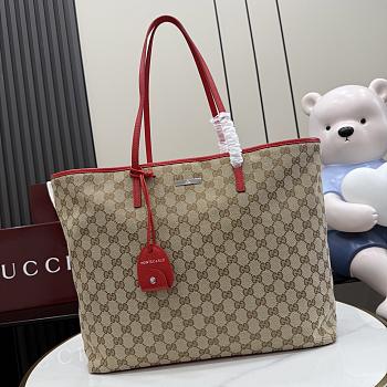 Gucci Tribeca large tote bag Sand and dark brown 38x29.5x13cm