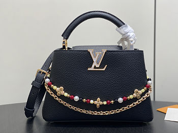 Louis Vuitton Capucines BB Black 27x19x9cm