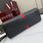 Gucci Paparazzo medium top handle bag black leather 32x24x17cm - 5