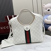 Gucci Giglio small tote bag White perforated 25x20x15cm - 1