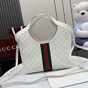 Gucci Giglio small tote bag White perforated 25x20x15cm - 2