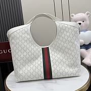 Gucci Giglio large tote bag white perforated 60x47x16cm - Unahubs - 3