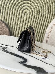 Chanel Small Reissue 2.55 Flap Bag Black Lambskin Gold 24x16x7.5cm - 4