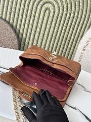 Chanel Small Reissue 2.55 Flap Bag Brown Lambskin Gold 24x16x7.5cm - 5