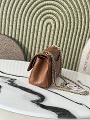 Chanel Small Reissue 2.55 Flap Bag Brown Lambskin Gold 24x16x7.5cm - 2