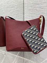 Dior Medium Médaillon Bucket Bag burgundy 26.5x26x15cm - 1