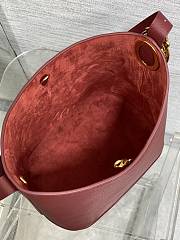 Dior Medium Médaillon Bucket Bag burgundy 26.5x26x15cm - 5