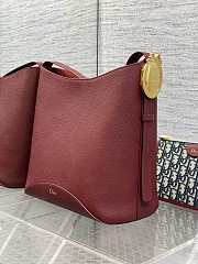 Dior Medium Médaillon Bucket Bag burgundy 26.5x26x15cm - 2