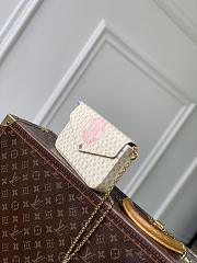 Louis Vuitton Pochette Félicie Stamp Banana 21x12x3cm - 5