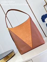 Louis Vuitton Low Key Hobo MM Bag Cognac Brown 31x35x18cm - 1