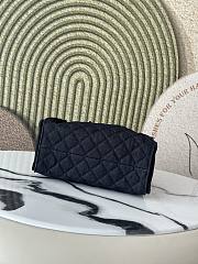 Chanel 25 Small Handbag Denim Dark Blue 30x26x14cm - 2
