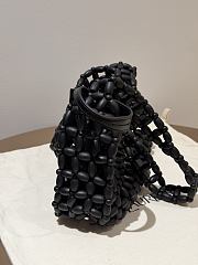 YSL Le 5 à 7 beaded shoulder bag Black 21-28×15×6cm - 5