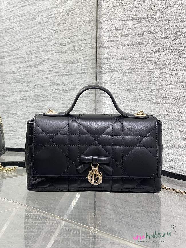 Dior My Tender Top Handle Mini Bag Black 21x11.5x7cm  - 1
