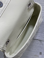 Dior My Tender Top Handle Mini Bag White 21x11.5x7cm - 5
