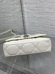 Dior My Tender Top Handle Mini Bag White 21x11.5x7cm - 4