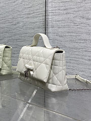Dior My Tender Top Handle Mini Bag White 21x11.5x7cm - 2