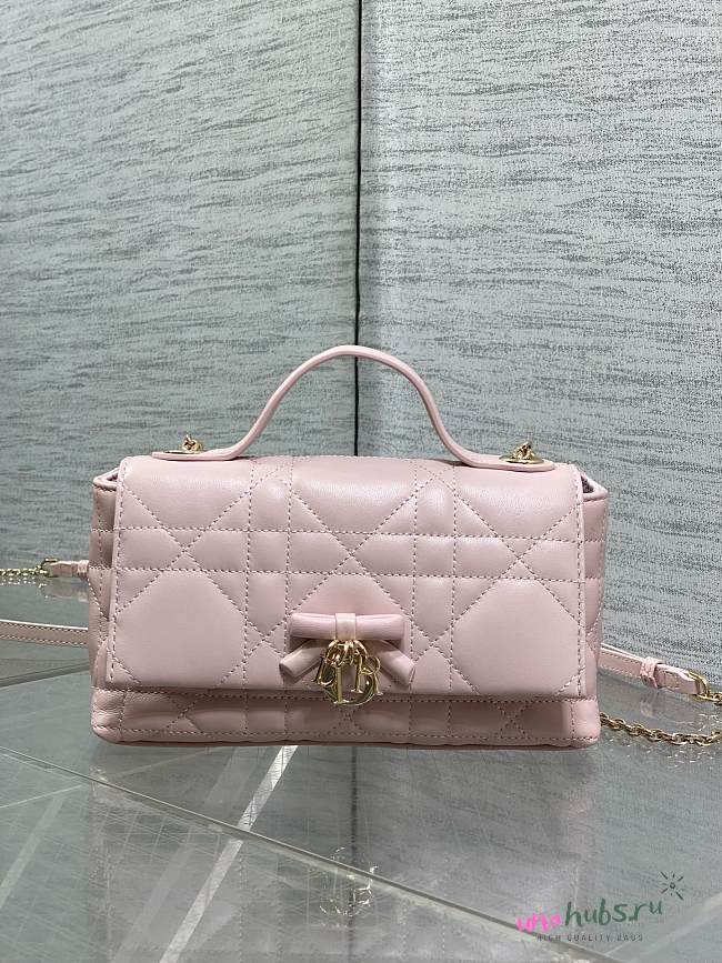 Dior My Tender Top Handle Mini Bag Pink 21x11.5x7cm - 1
