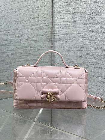 Dior My Tender Top Handle Mini Bag Pink 21x11.5x7cm