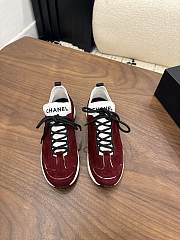 Chanel Burgundy Sneaker - 3