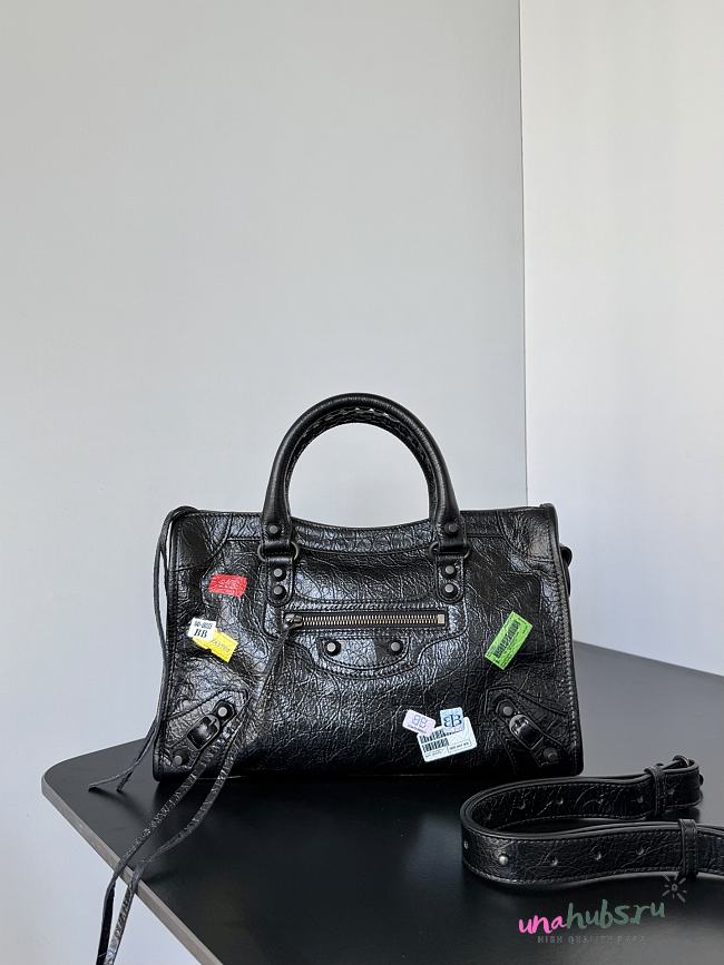 Balenciaga Le City Bag Small black Arena lambskin 30x19x9.6cm - 1
