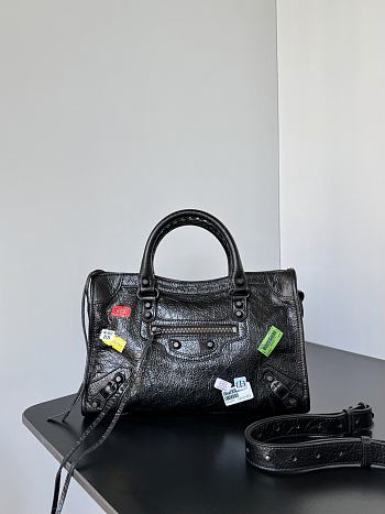 Balenciaga Le City Bag Small black Arena lambskin 30x19x9.6cm