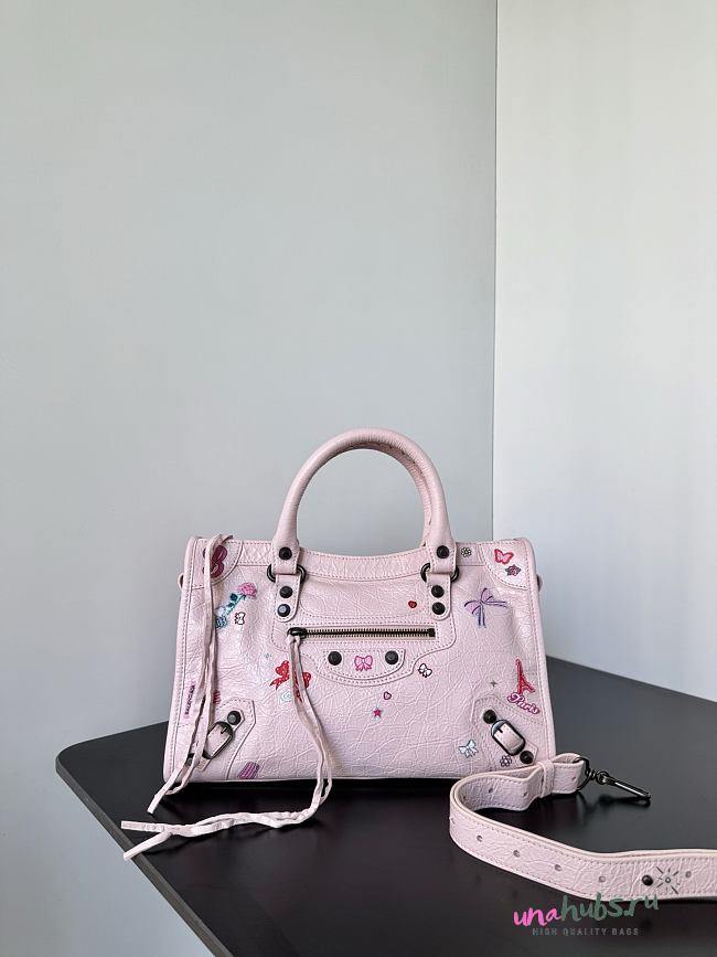 Balenciaga Le City Bag Small pink Arena lambskin 30x19x9.6cm - 1