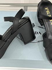 Prada Nappa leather platform sandals black 6.5cm - 3