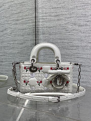 Dior Dioramour Lady D-Joy Micro Bag White 16x5.5x10cm - 1