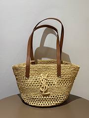 YSL Panier raffia bucket bag 44x22x22cm - 1
