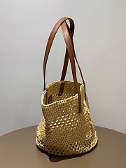 YSL Panier raffia bucket bag 44x22x22cm - 4