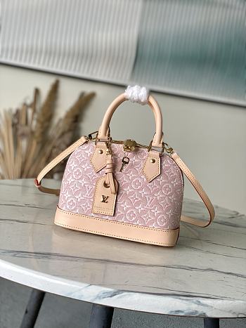 Louis Vuitton Alma Pink BB 23.5x17.5x11.5cm