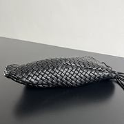 Bottega Veneta Small Onda Clutch Black 40x15x15cm - 5